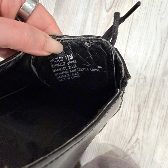 Alfani Black Leather Oxfords